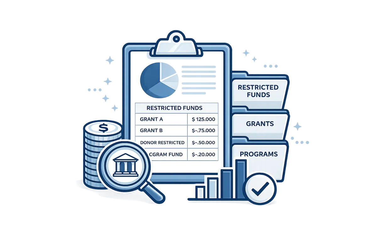 Nonprofit fund accounting services that help organizations maintain compliance across grants, programs, donor restrictions, and restricted funds while improving financial oversight.