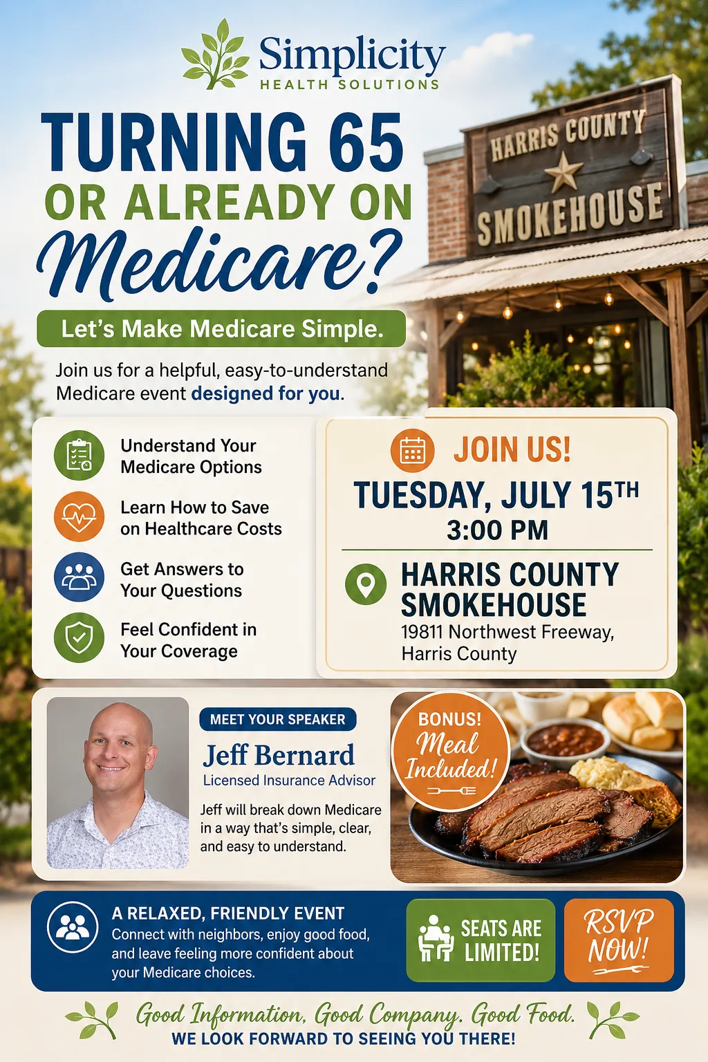 Medicare Made Delicious Promotional Flyer