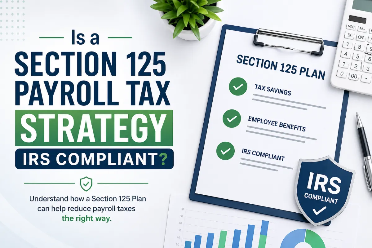 Is a Section 125 Payroll Tax Strategy IRS Compliant? What Every Employer Needs to Know