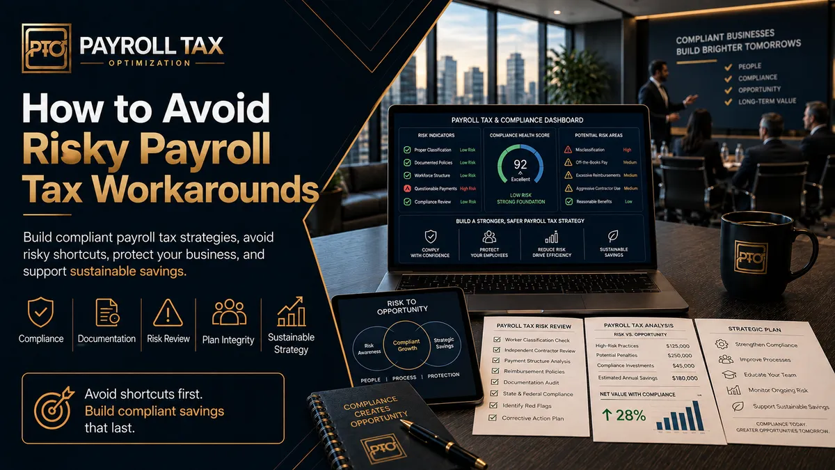 How to Avoid Risky Payroll Tax Workarounds — And What a Compliant Strategy Looks Like Instead