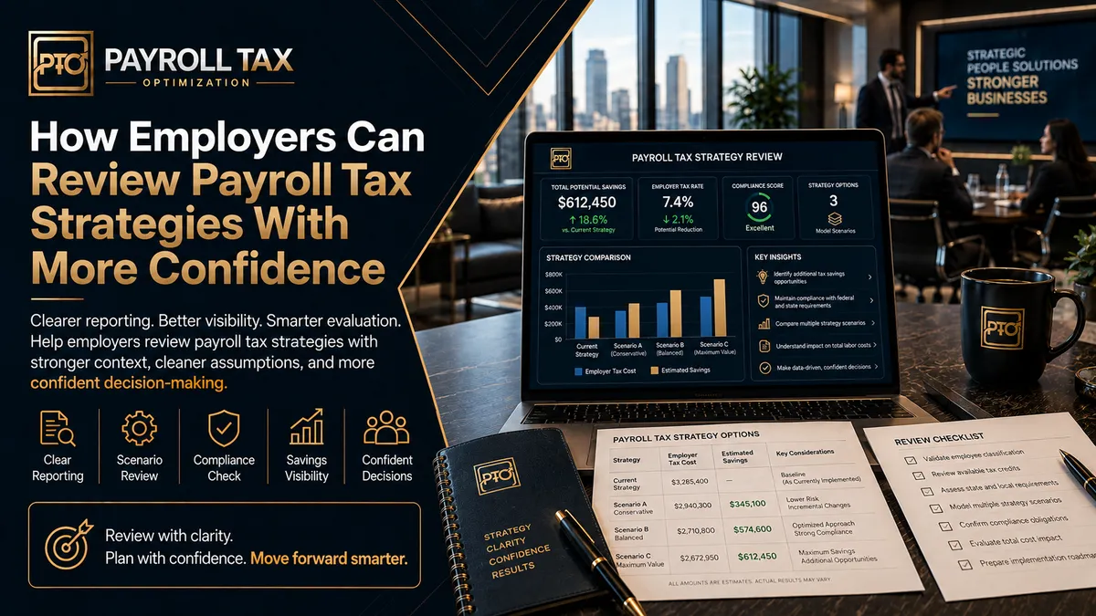 How Employers Can Review Payroll Tax Strategies With More Confidence — A Practical Decision-Maker's Guide