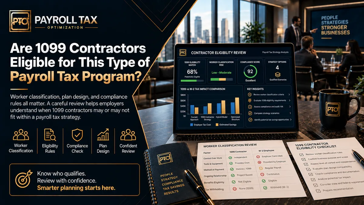 Are 1099 Contractors Eligible for This Type of Payroll Tax Program? What Employers Need to Know