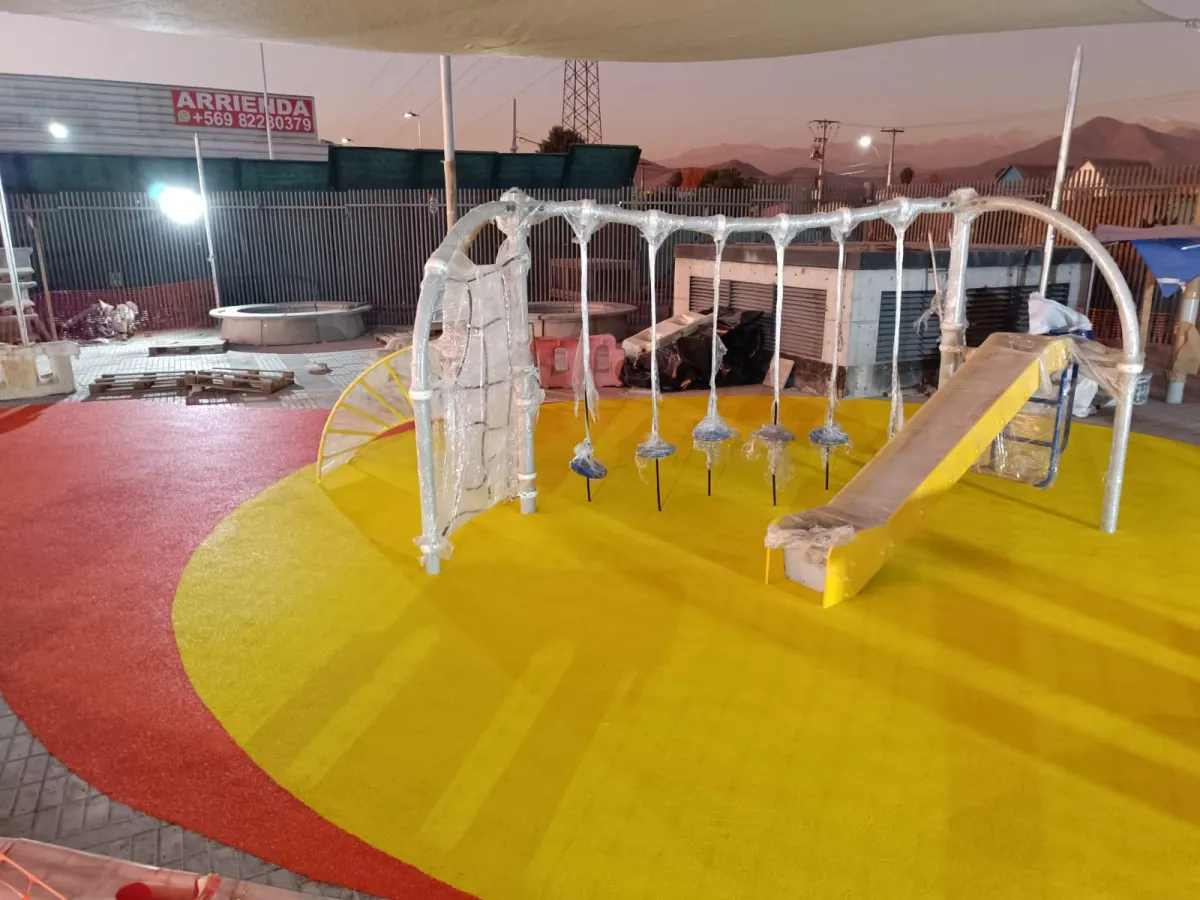 Obra en la Condes, caucho SBR
