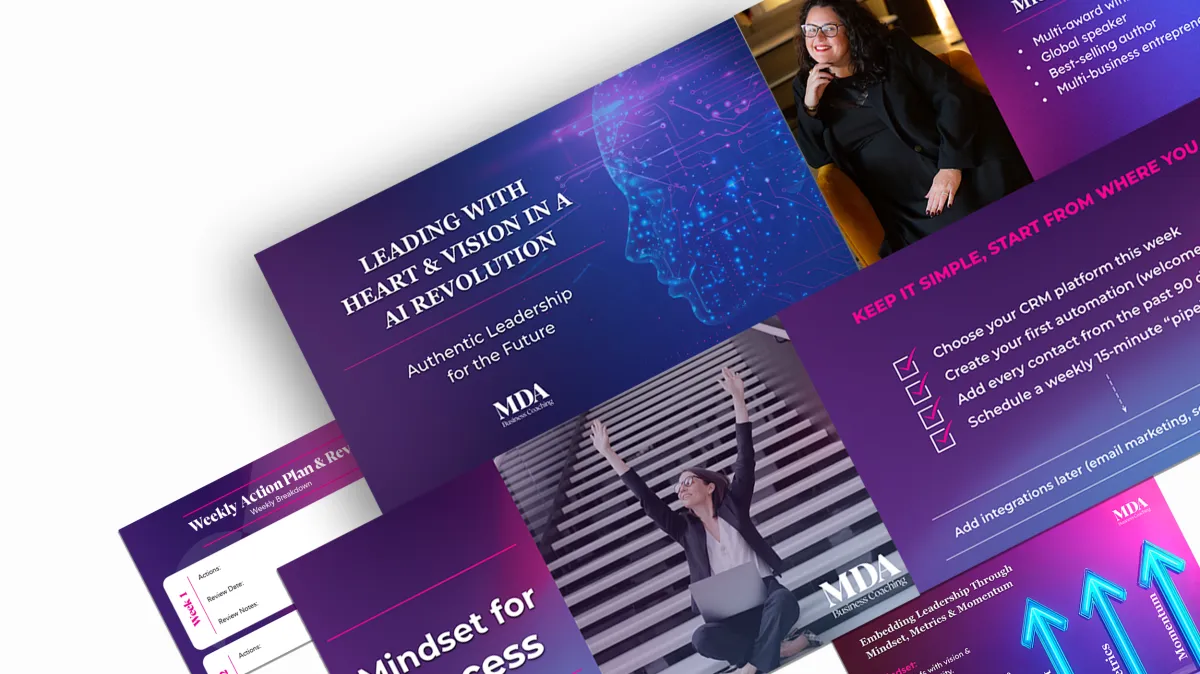 keynote speaker slide design for clients