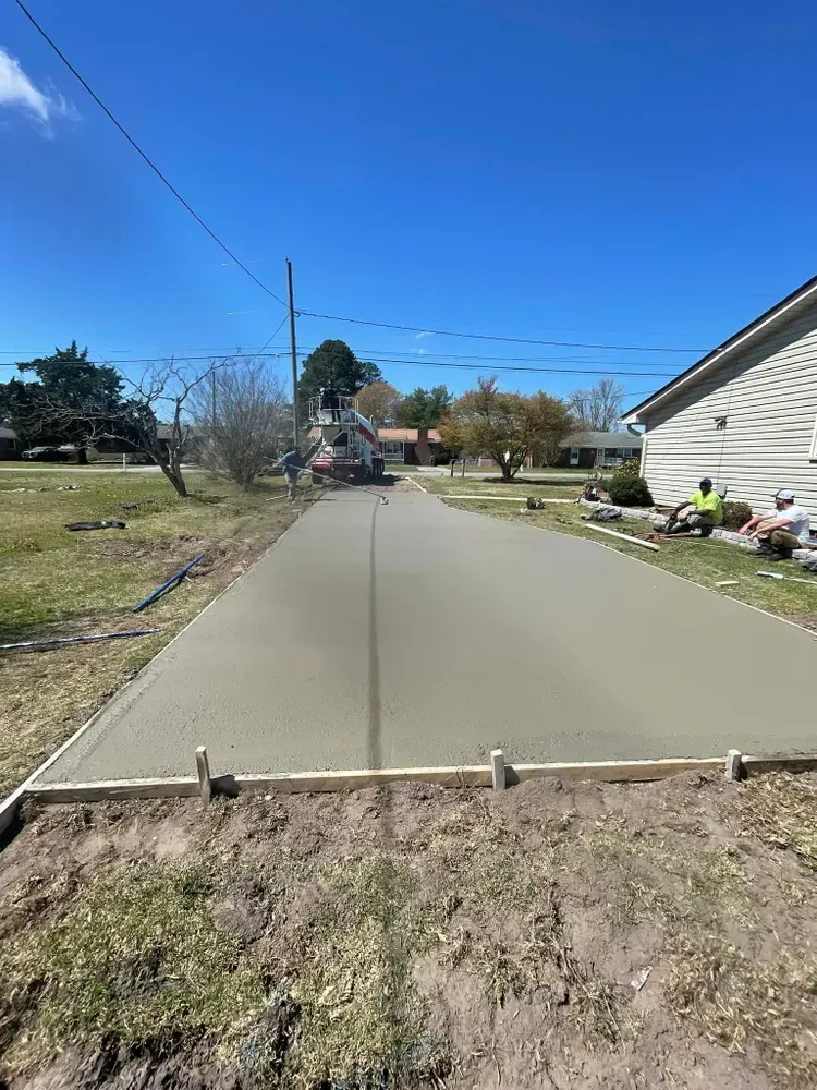 Greenville Concrete Pros levels Driveway