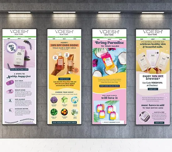 VOESH Europe - Email Campaign Designs by Cliste Design