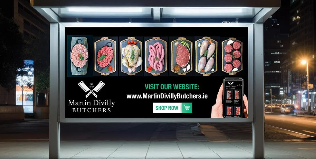 Martin Divilly Butchers Banner by Cliste Design