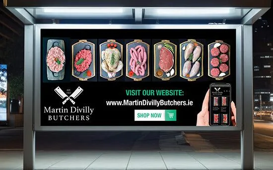 Martin Divilly Butchers Banner by Cliste Design