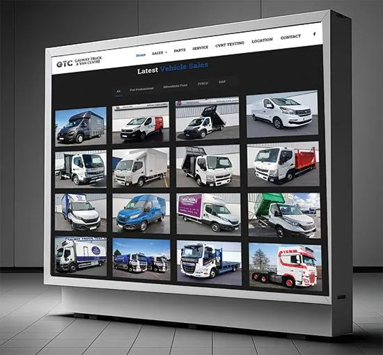 Galway Truck & Van Centre Website Gallery