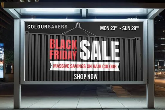 Colour Savers Black Friday Sale advert by Cliste Design