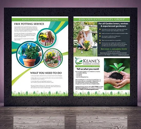 Keanes Garden Centre  - Promotional Brochure Designs Design by Cliste Design