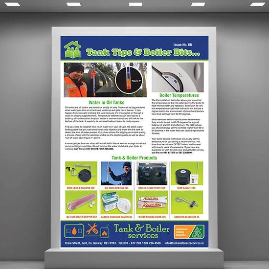 Tank & Boiler Services  - Promotional Brochure Designs Design by Cliste Design