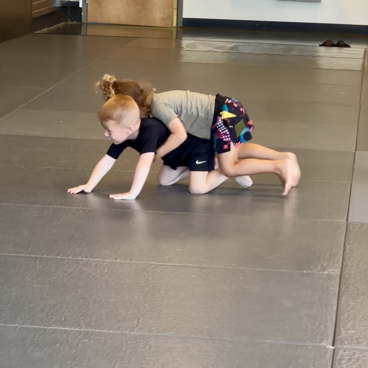 Students after Kids Wrestling class