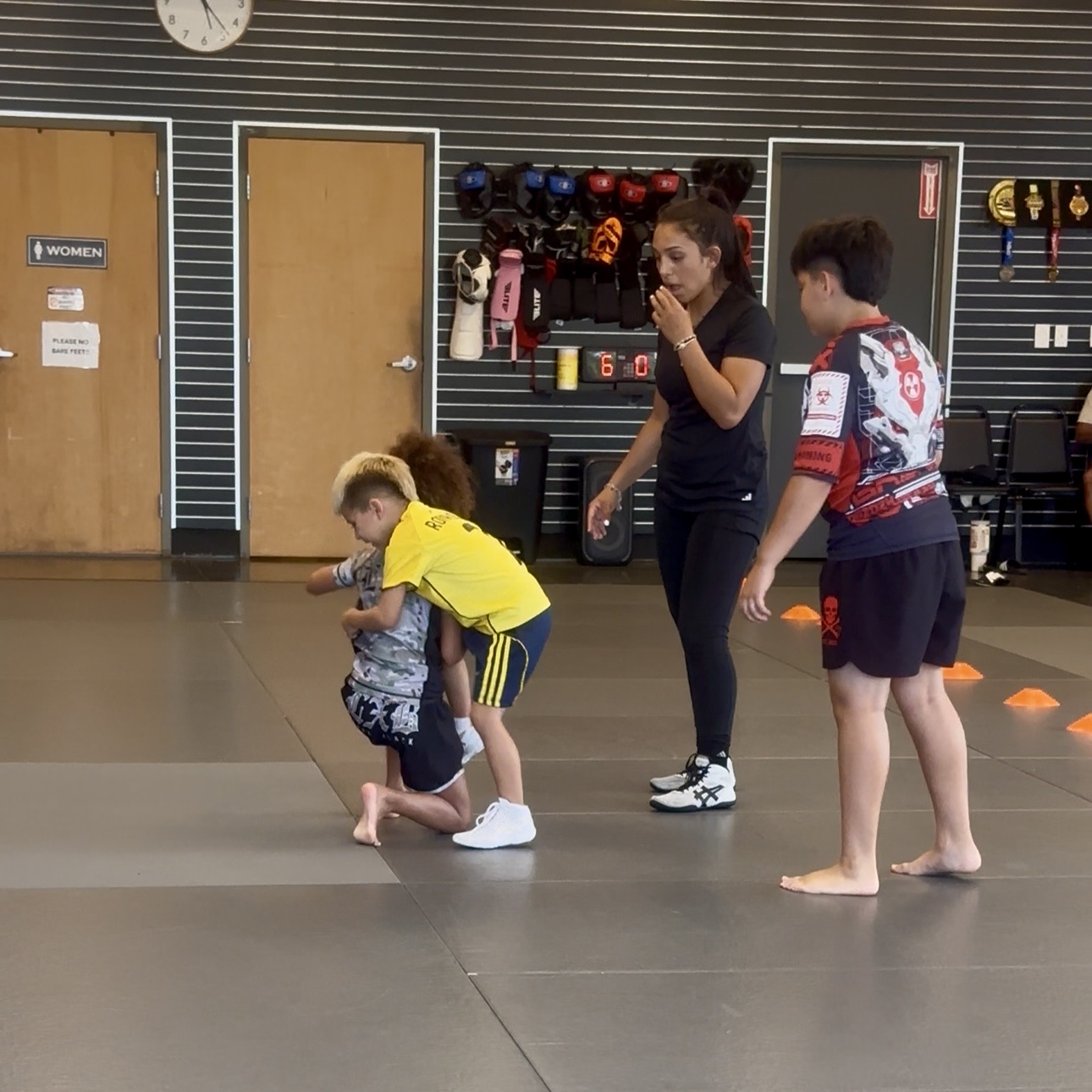 Kids Wrestling training at Genesis Jiu-Jitsu Burleson
