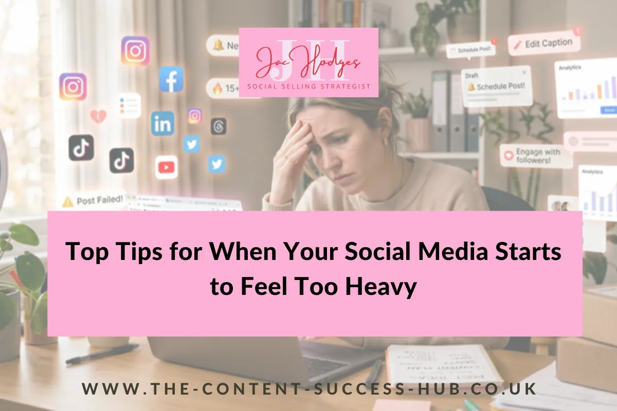 Top Tips for When Your Social Media Starts to Feel Too Heavy