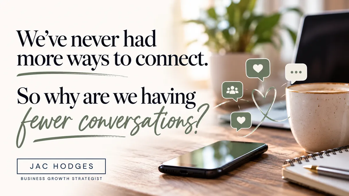 We've Never Had More Ways to Connect. So Why Are We Having Fewer Conversations?