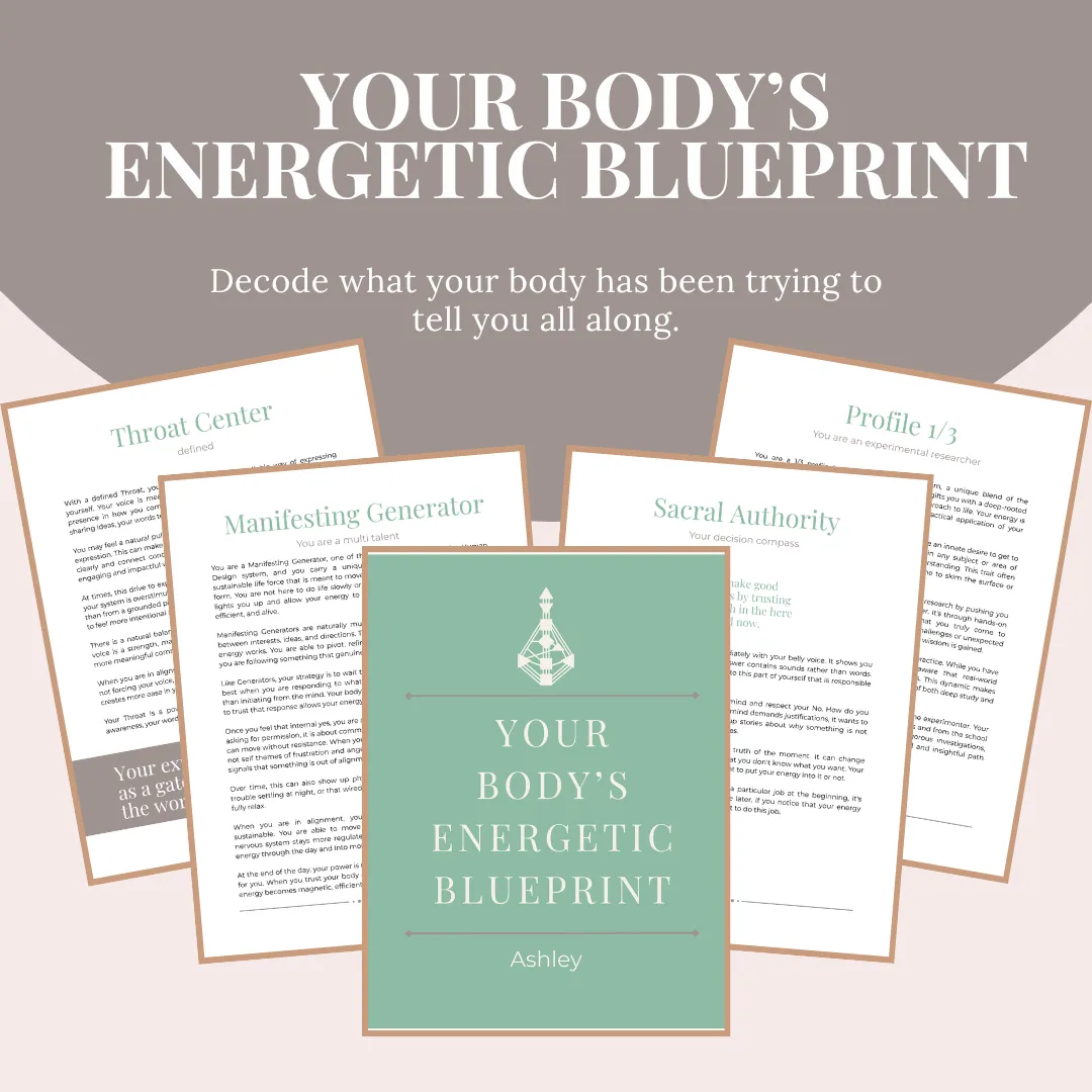 Your Body's Energetic Blueprint report preview