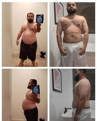 Our CEO Delly Soul reveals4 photos of himself before and after making his lifestyle changes. He has lost 42 pounds and reversed his prediabetes in less than a year.