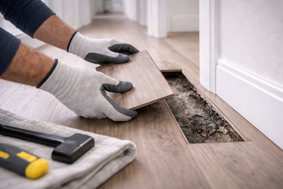 replacing broken floor