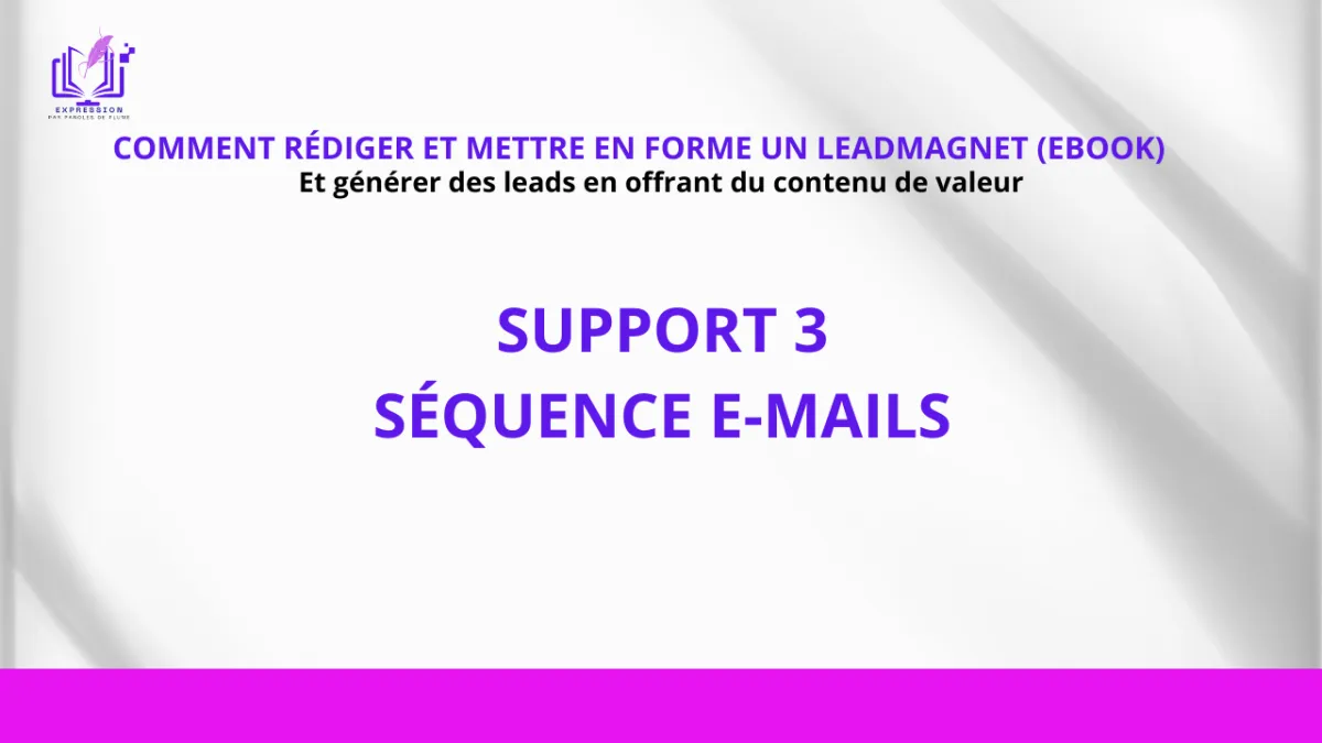 séquence e-mails d'engagement pour leadmagnet