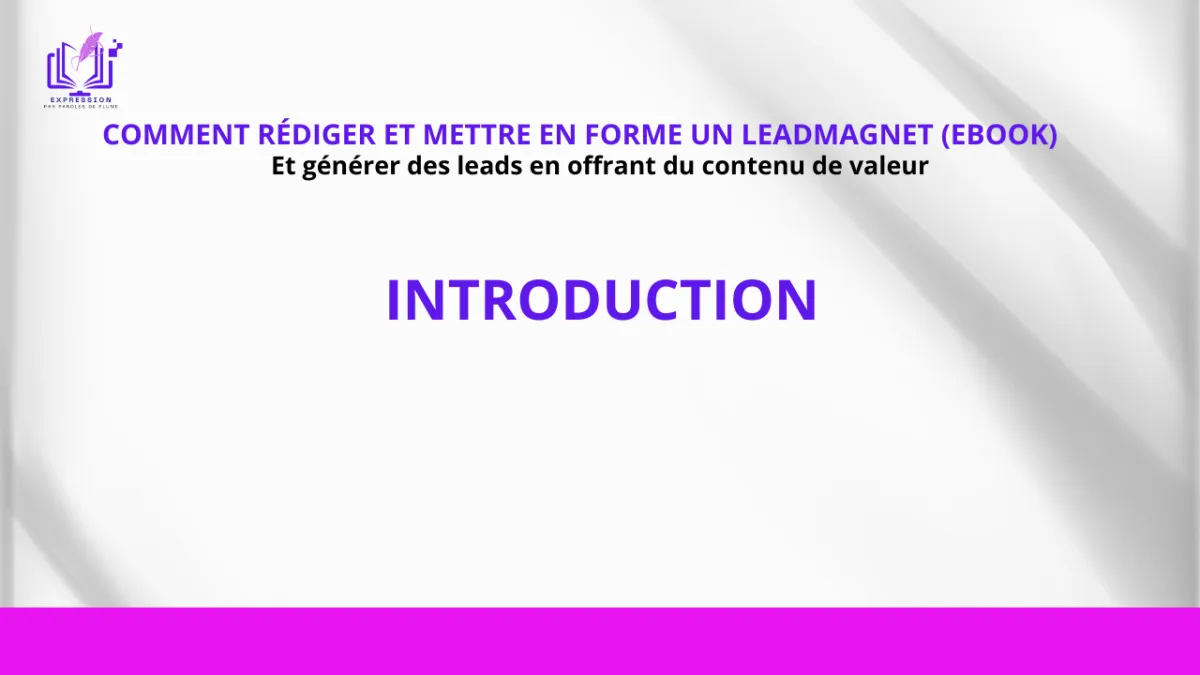 Créer son leadmagnet ebook