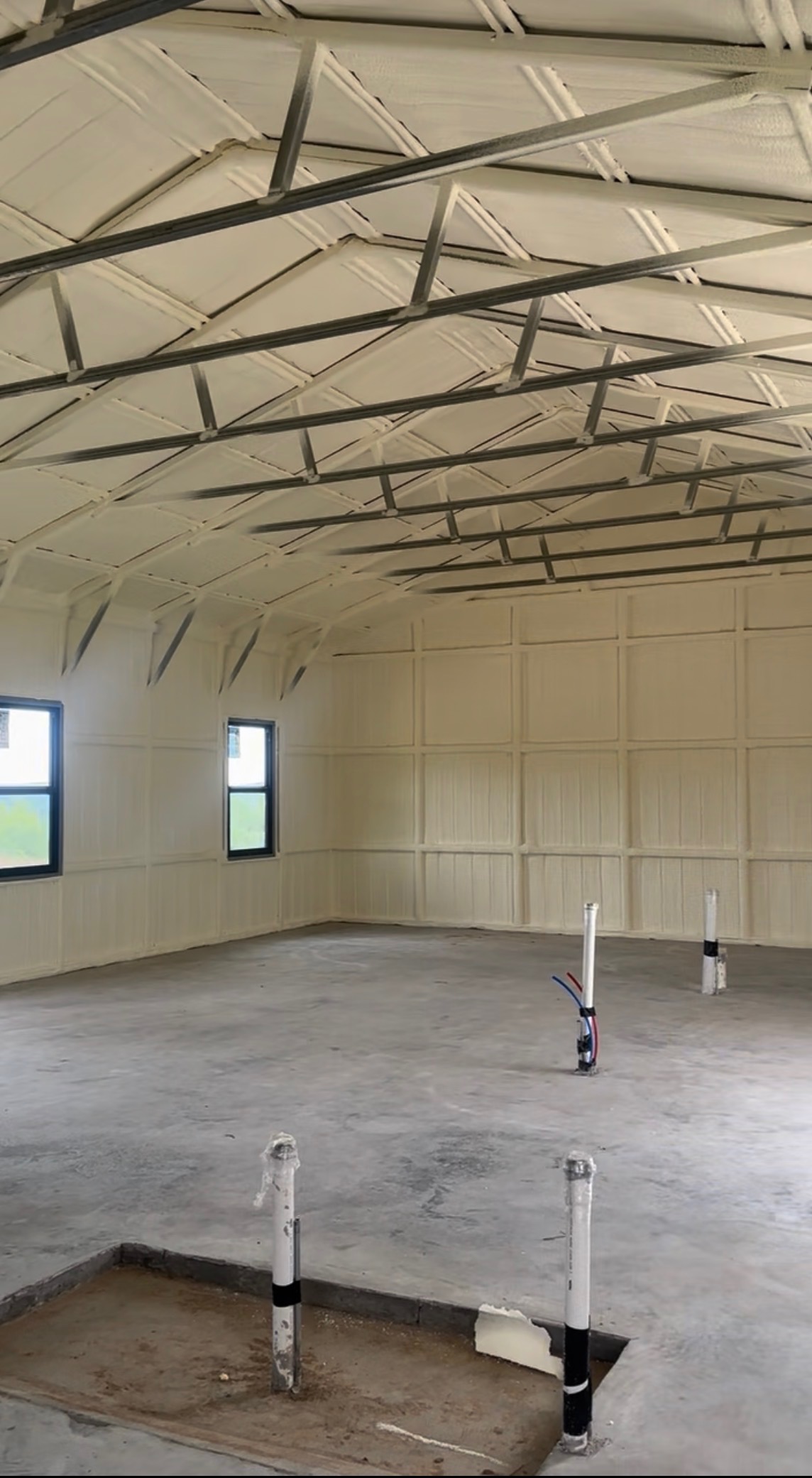 brown wooden ceiling with white ceiling