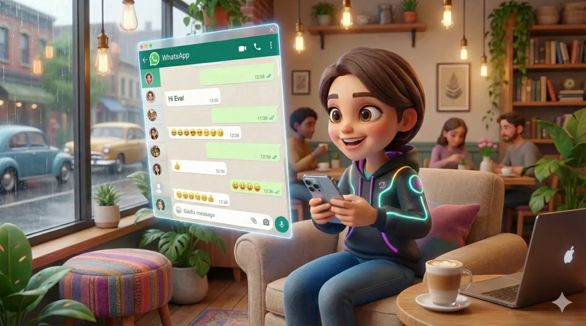 EVIALE UN WHATSAPP A EVA BROOK!