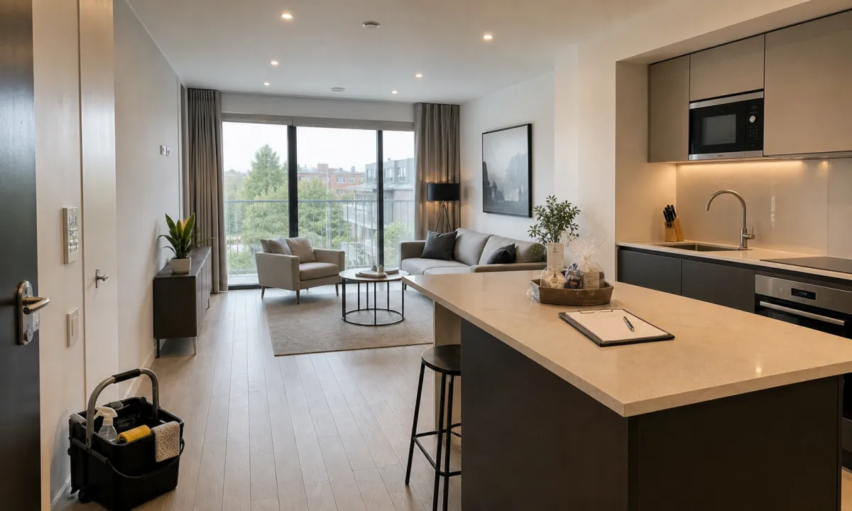Professionally managed serviced accommodation ready for handover