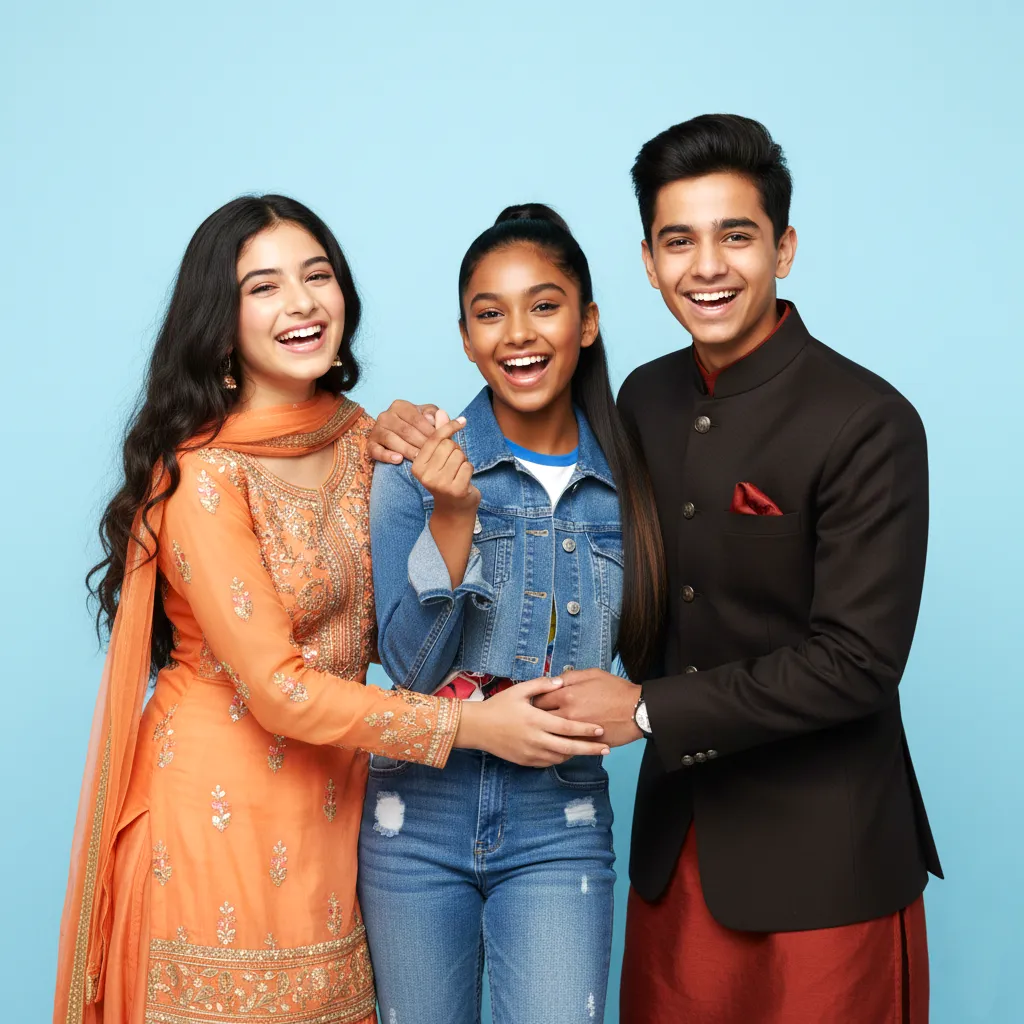 a group of people standing next to each other