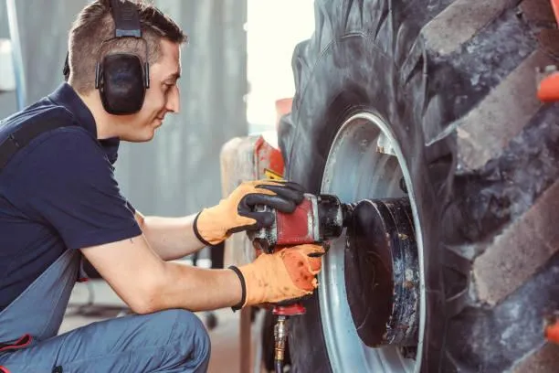 mobile tire repair for construction and heavy equipment