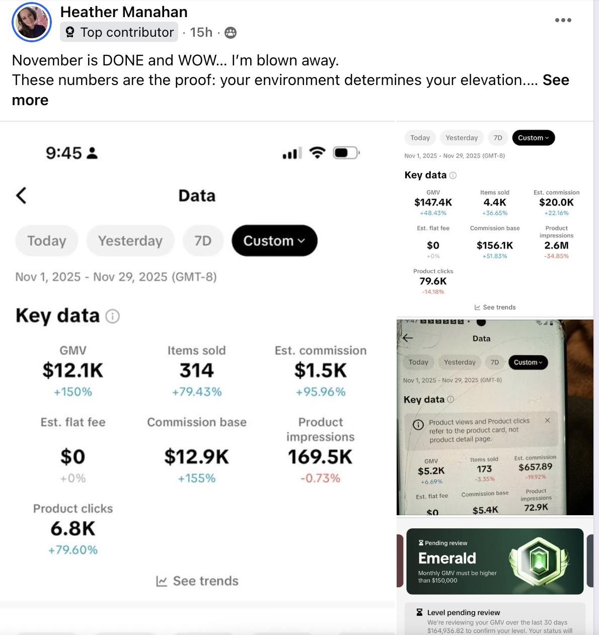 Screenshot of Community Member Wins!