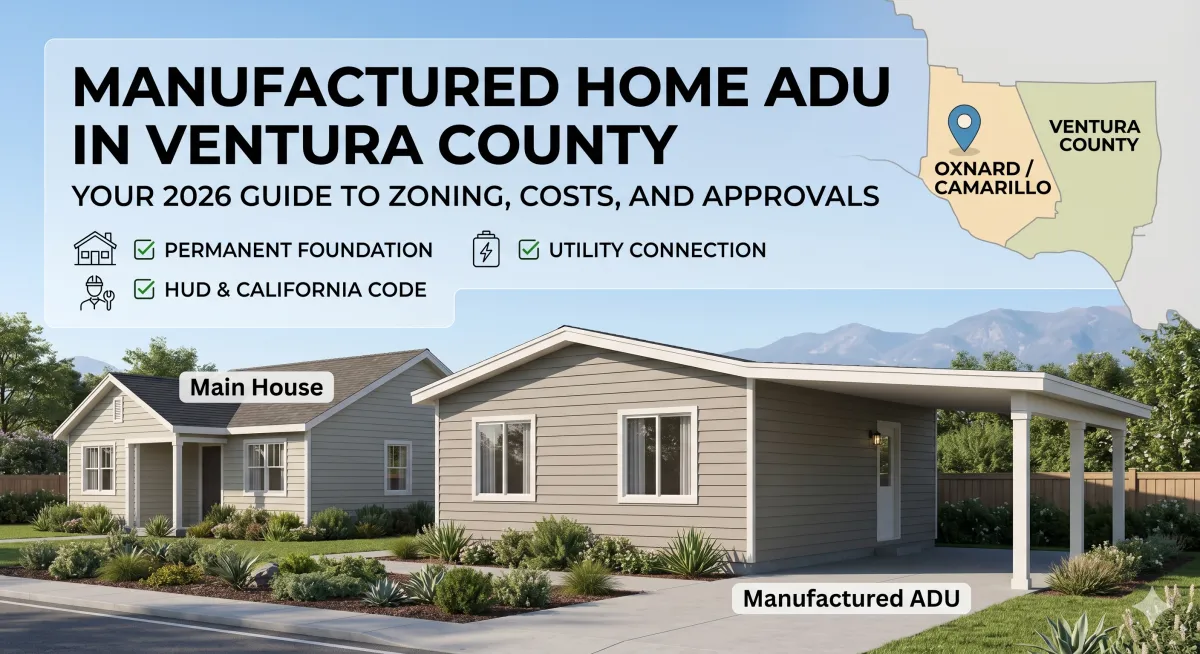 Manufactured Home ADU Ventura County: What’s Allowed in 2026