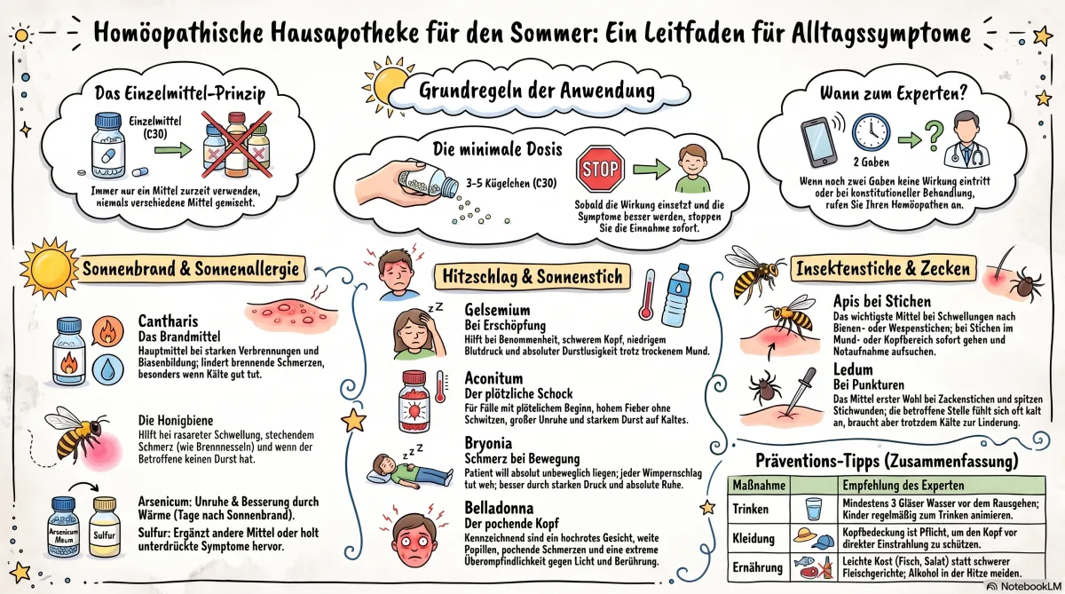 Die homöopathische Reiseapotheke für den Sommer