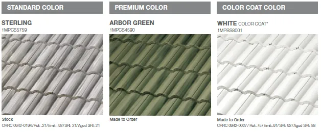 the roof of a building with a clock on it