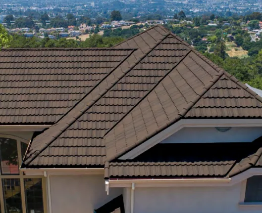 brown roof tiles
