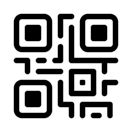 High Contrast Precision QR Matrix Icon