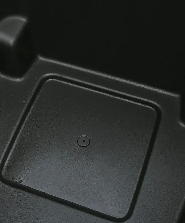 Clean trash bin interior after professional sanitizing and deodorizing service.