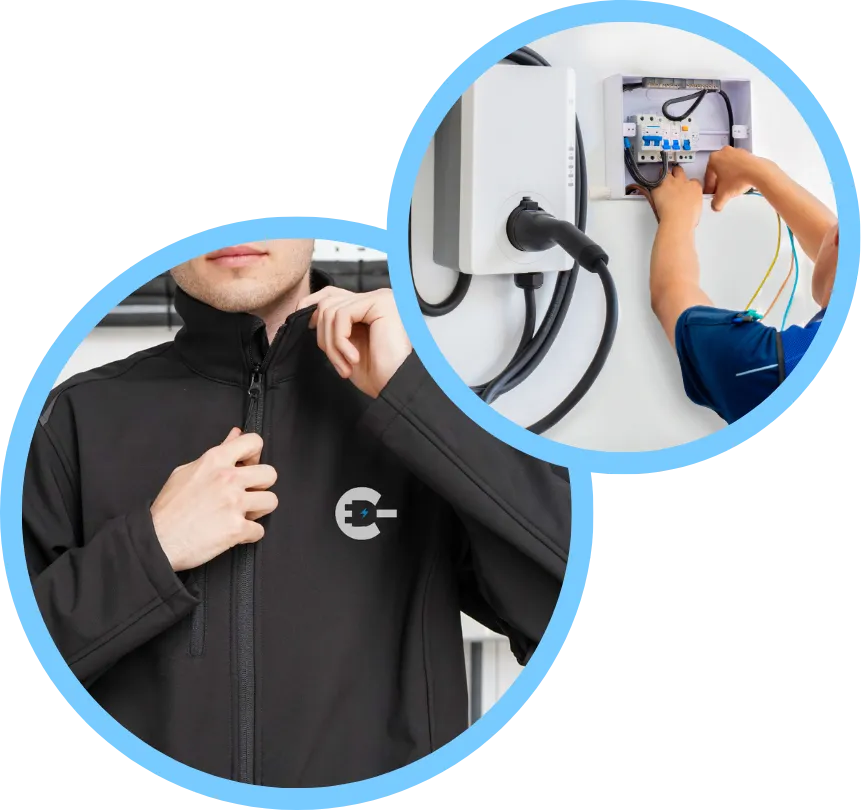 The ChargePros installation team ready to serve