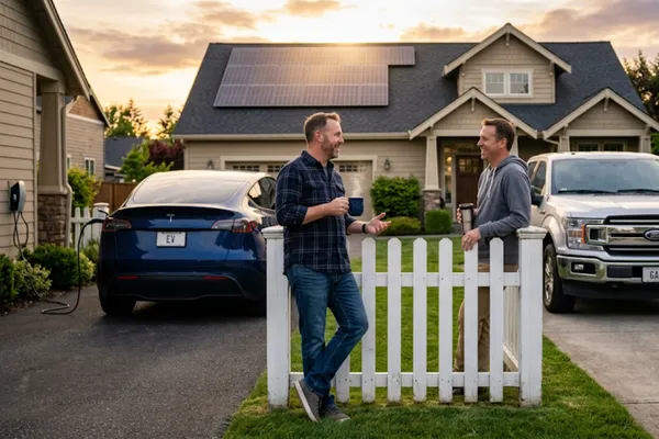 The $0 Fuel Commute: A Coffee-Table Chat on Solar, Grid, and Gas
