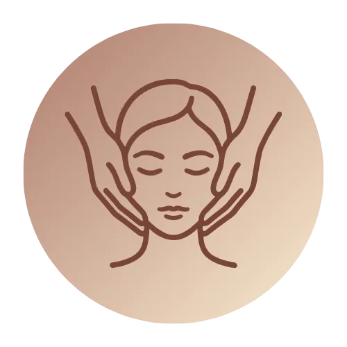 Facial massage enhancement with jojoba oil at Hana Head Spa