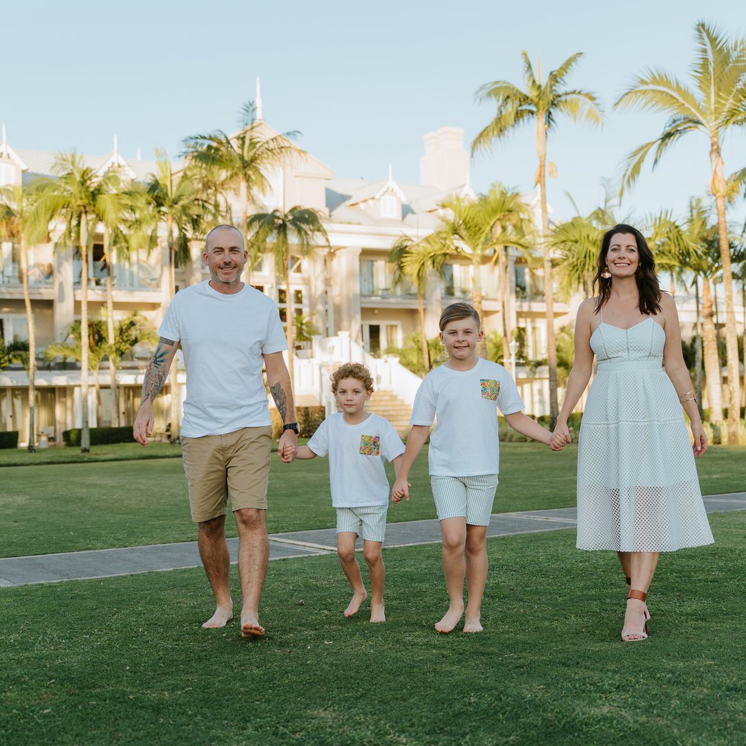 The family in Mauritius