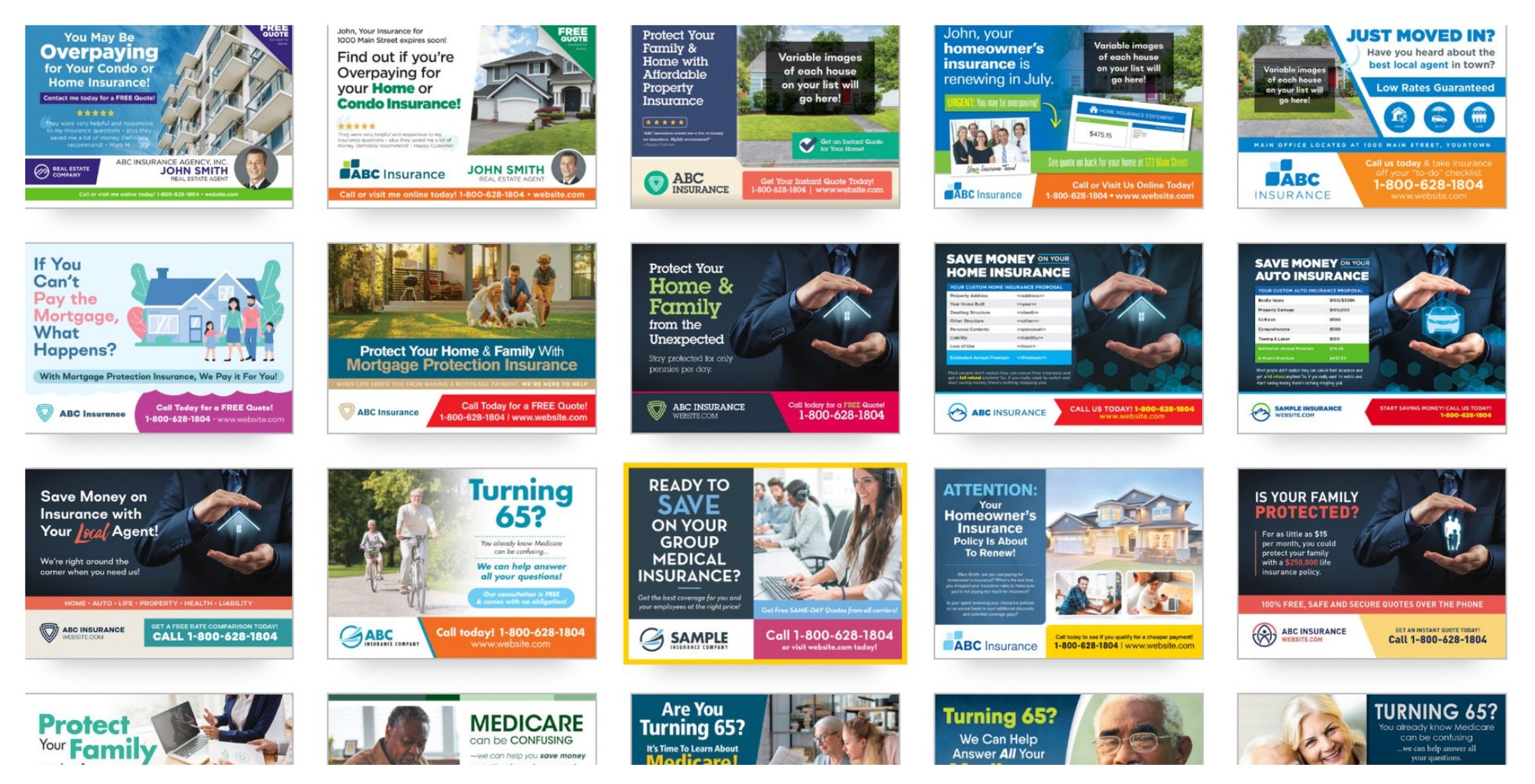 Sample postcard mailer