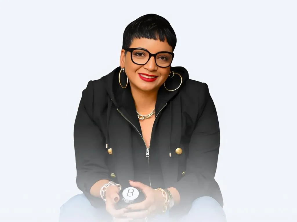 stacy gregory wearing black shirt