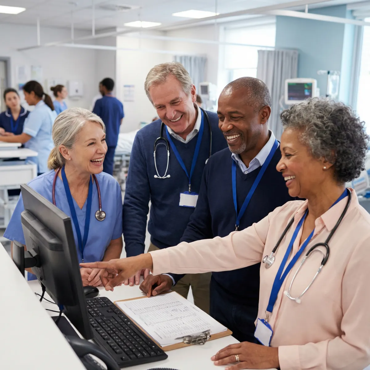 Portrait of a confident doctor in smart clinical attire