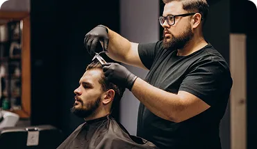 haircut and beard service