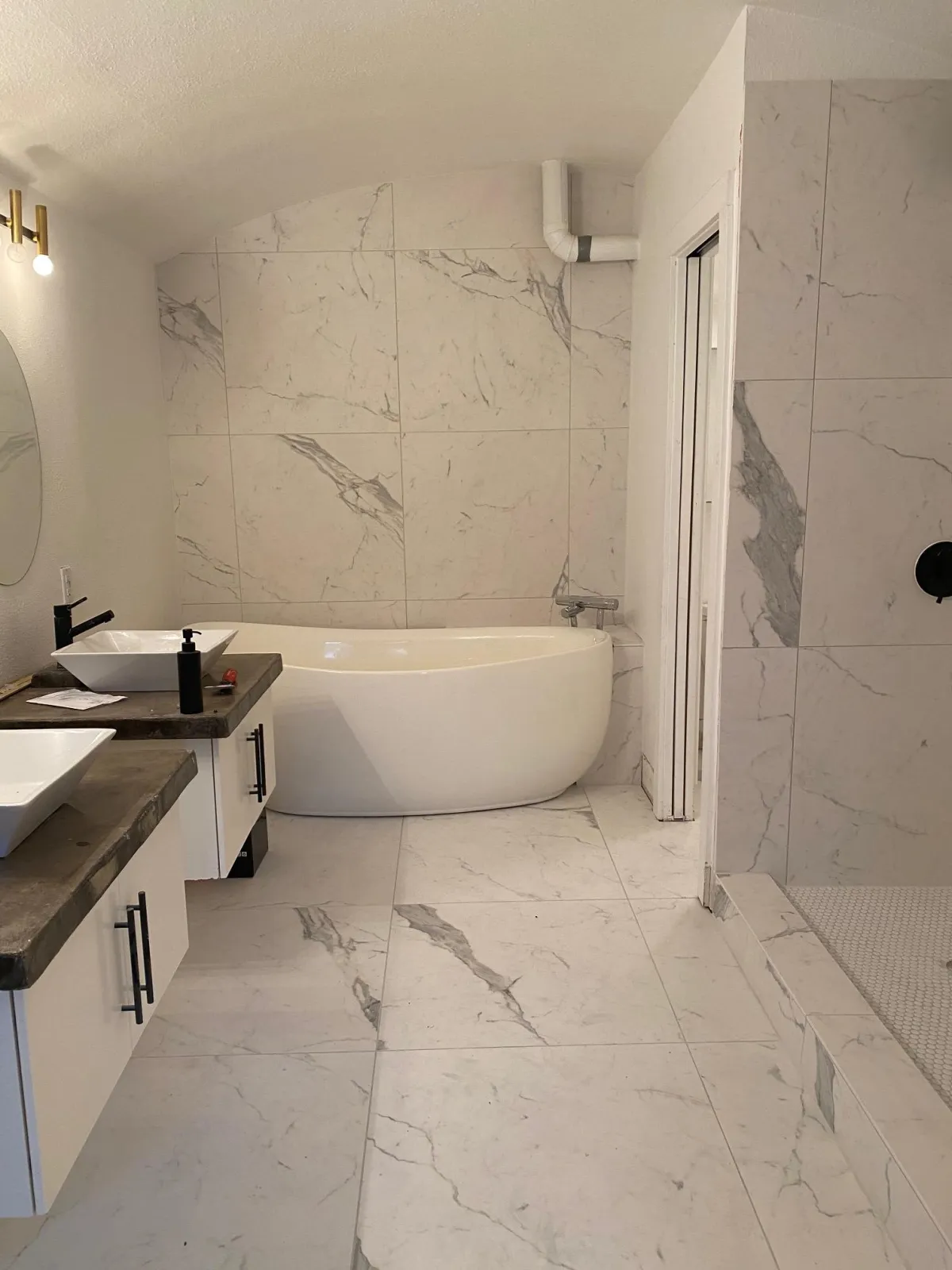 Marble kitchen remodel