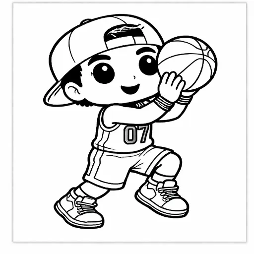 Hey Kids, Let's Draw - Football Player