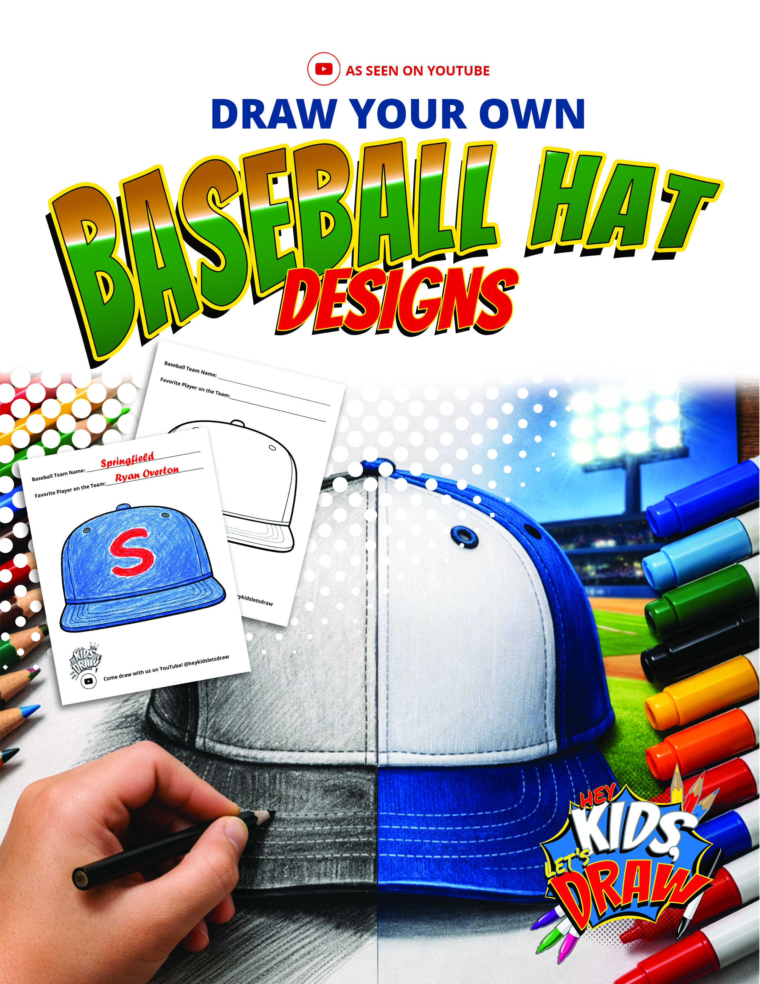 Draw your own baseball hat designs