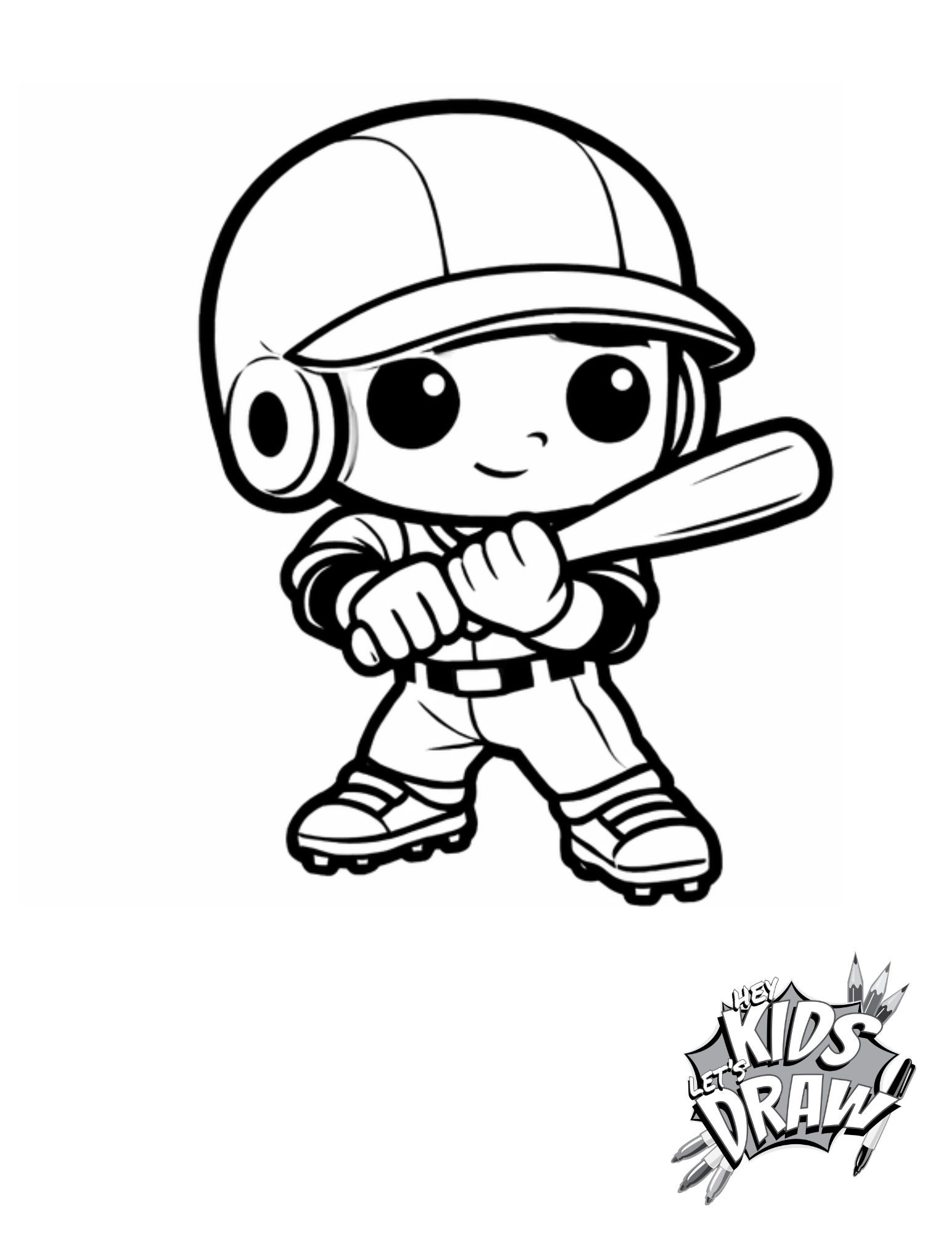 Free Baseball Coloring Pages