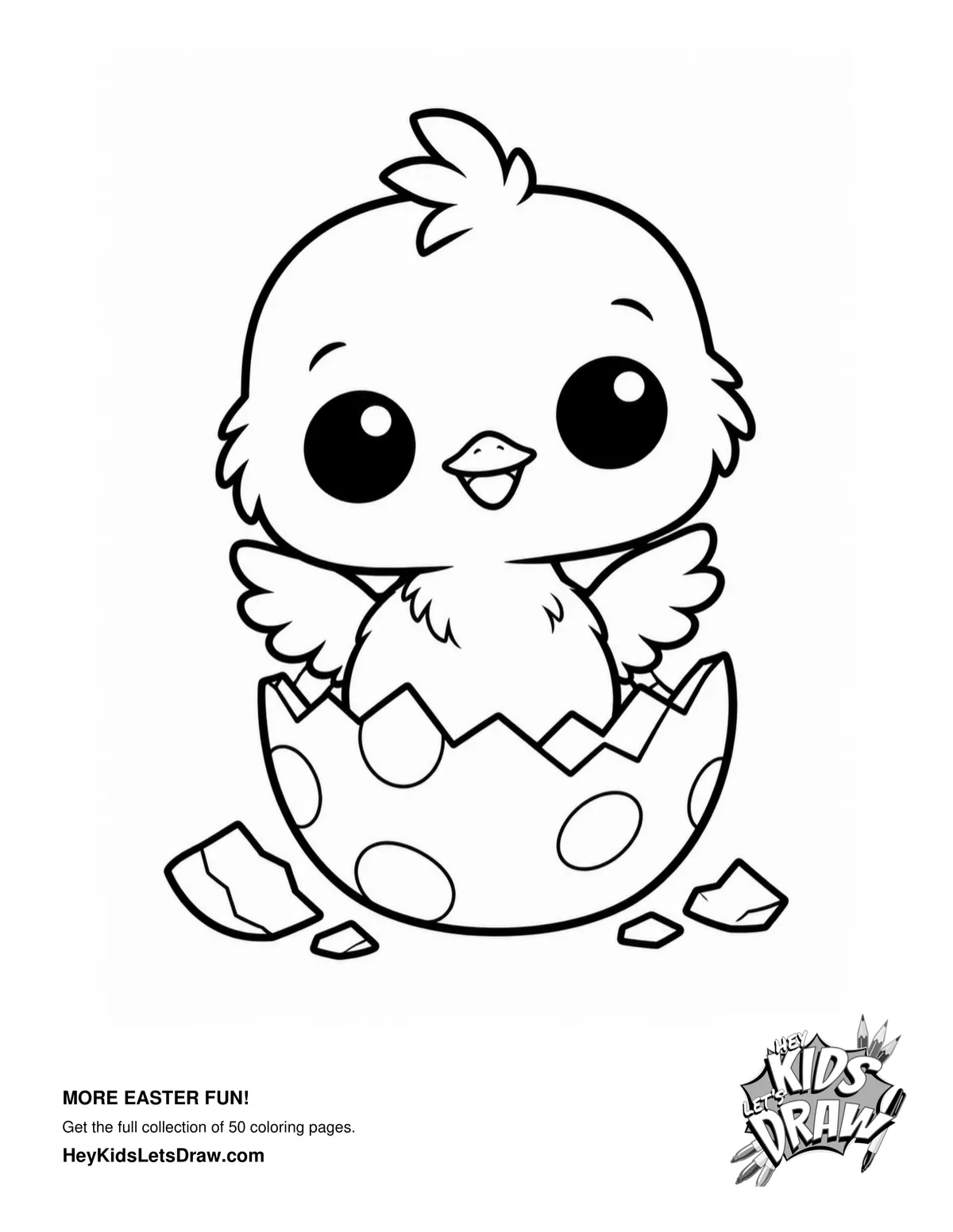 Hey Kids, Let's Draw - Easter Coloring Pages for Kids
